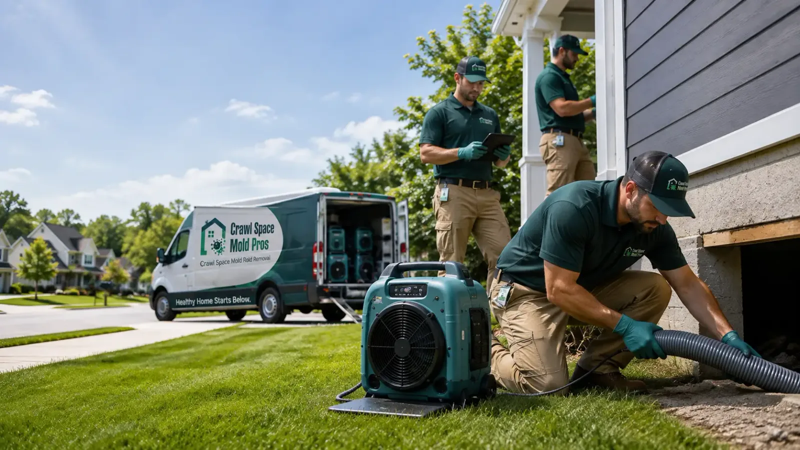 Crawl Space Mold Removal in Glasgow, DE
